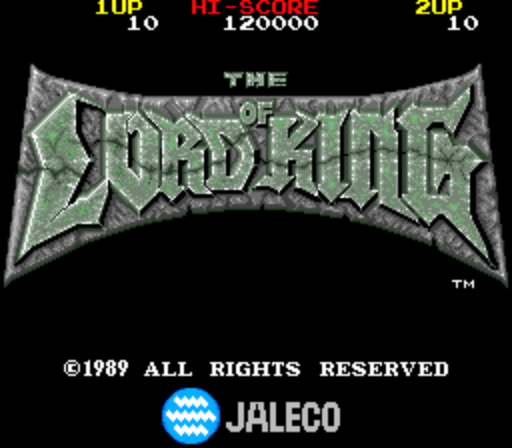 The Lord of King (Japan) Title Screen